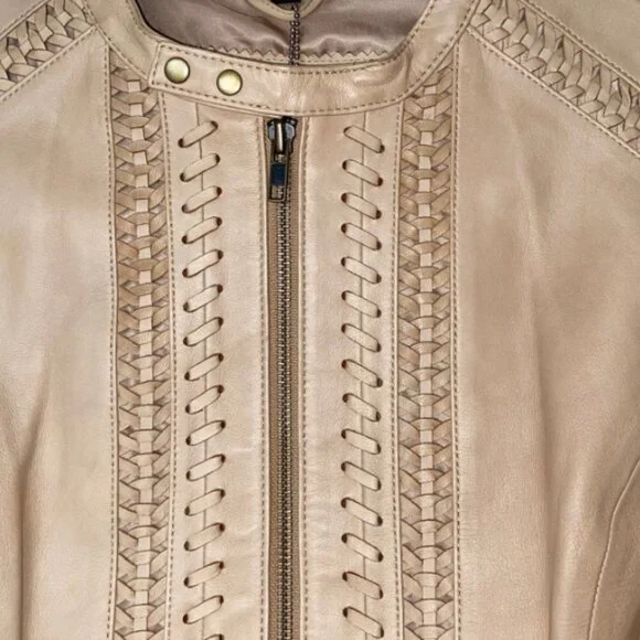 Rare Women's Authentic Harley Davidson Tan leather Jacket Small NWT​​​​​​​​ - Picture 4 of 8